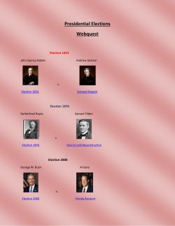 Presidential Elections Webquest