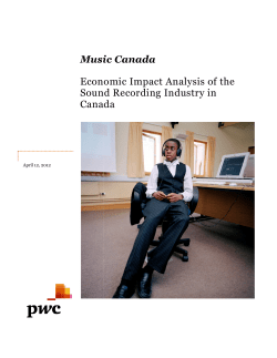 Music Canada Economic Impa Sound Canada Music Canada