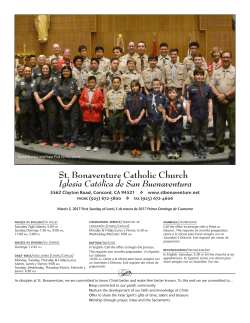 March 5, 2017 - St. Bonaventure