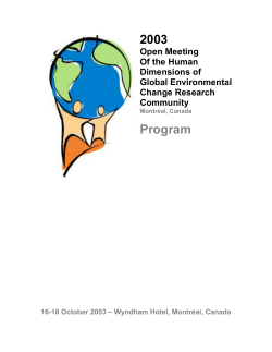 Final Program - Socioeconomic Data and Applications Center