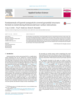 Fundamentals of Layered Nanopartical Covered Pyramidal