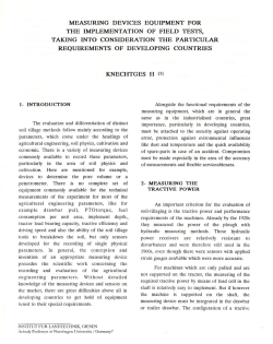 measuring devices equipment for the implementation of