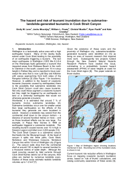 The hazard and risk of tsunami inundation due to submarine
