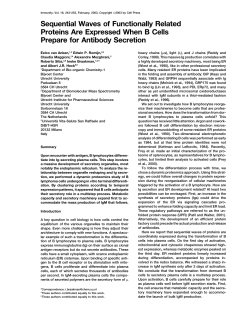 Sequential Waves of Functionally Related Proteins Are Expressed