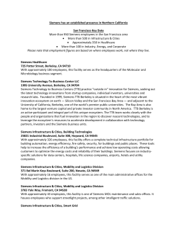 Factsheet: Siemens has an established presence in Northern