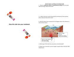 81 Study Guide: Inside Earth