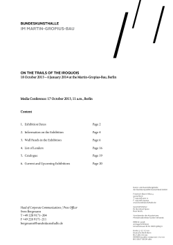 18 October 2013 - Bundeskunsthalle