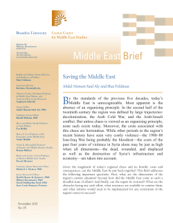 Saving the Middle East