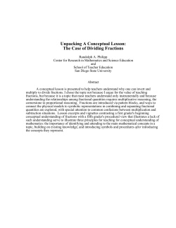Unpacking A Conceptual Lesson: The Case of Dividing
