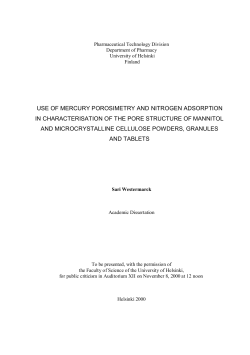 use of mercury porosimetry and nitrogen adsorption