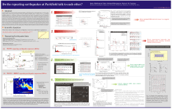 Abstract Scientific Question Repeating Earthquake Data