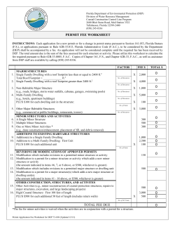 CCCL Permit Fee Workshet for DEP 73-100