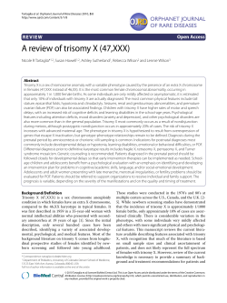 A review of trisomy X (47,XXX)