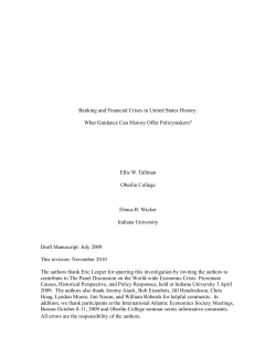 Banking and Financial Crises in United States History: What