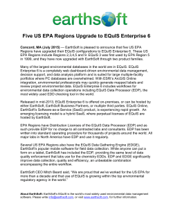 Five US EPA Regions Upgrade to EQuIS Enterprise 6