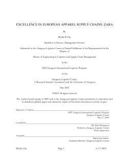 excellence in european apparel supply chains: zara