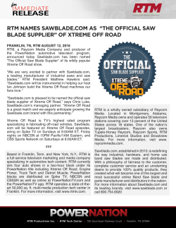 RTM NAMES SAWBLADE.COM AS “THE OFFICIAL SAW BLADE