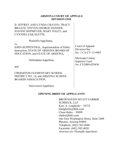 petition with the Arizona Court of Appeals