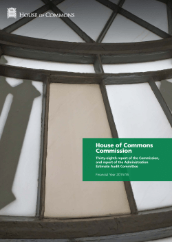 House of Commons Commission Annual Report