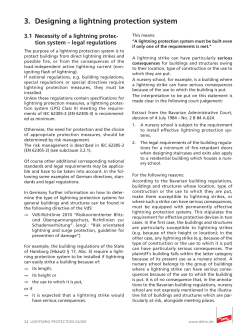 3. Designing a lightning protection system