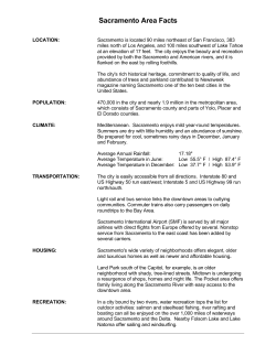 Sacramento Area Facts