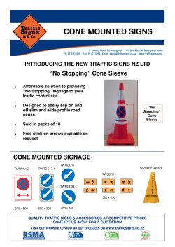 2. CONES - CONE MOUNTED SIGNAGE