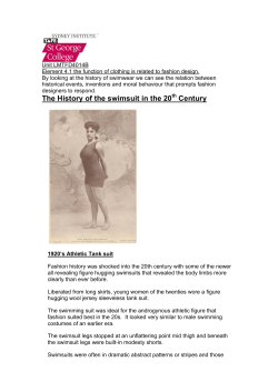 history of swimwear - St George Fashion Design