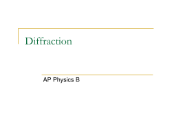Diffraction - Bowles Physics