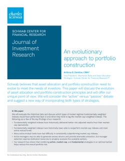 An evolutionary approach to portfolio construction