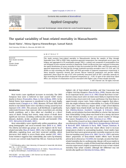 The spatial variability of heat-related mortality in Massachusetts
