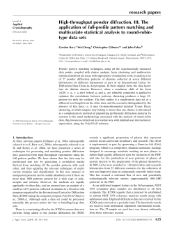 High-throughput powder diffraction. III. The application of full