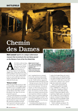 Chemin des Dames - Modern Conflict Archaeology