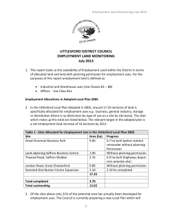 to view the Employment Land Monitoring 2013 Report