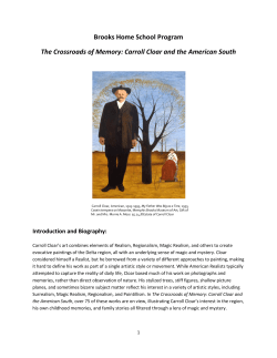 Carroll Cloar and the American South