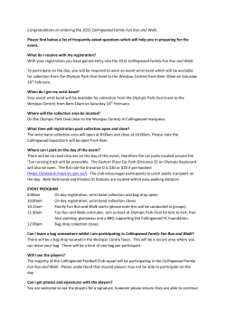 The Collingwood Family Fun Run and Walk