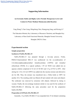 Supporting Information - Royal Society of Chemistry