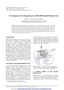 The Analysis on the Singularity of a 2UPS