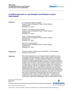 A Unified Approach to Load Dispatch and Pollution Control
