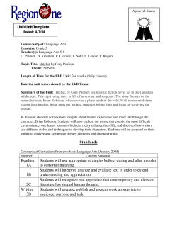 Hatchet - Region 1 School District