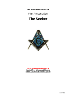 becomes a Freemason - Victoria