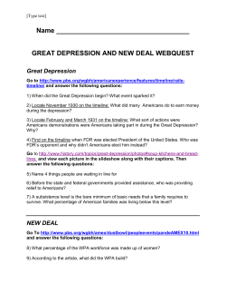 great depression and new deal webquest