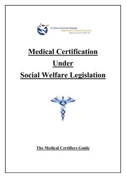 Medical Certification Under Social Welfare Legislation