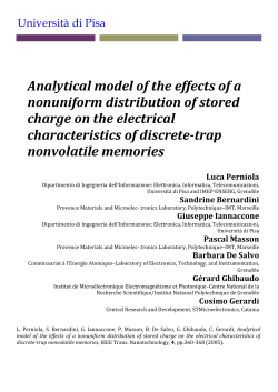 Analytical model of the effects of a nonuniform distribution of stored