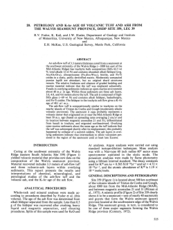 20. PETROLOGY AND K-Ar AGE OF VOLCANIC TUFF