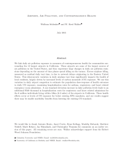 Airports, Air Pollution, and Contemporaneous Health