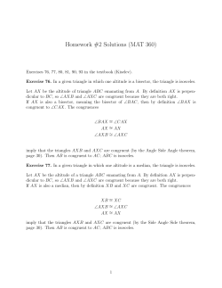 HW2 Solutions - Stony Brook Mathematics