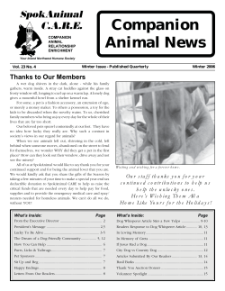 Companion Animal News