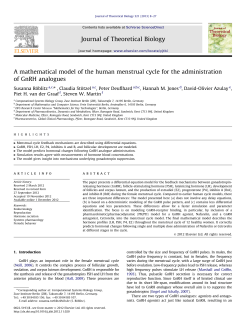 A mathematical model of the human menstrual cycle for
