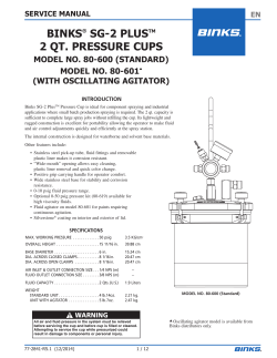 BINKS® SG-2 PLUSTM 2 QT. PRESSURE CUPS