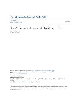 The Anticanonical Lesson of Huckleberry Finn